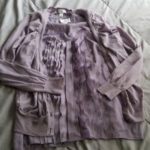 Lilac blouse set